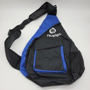 Niupipo Pickleball Bag Sport Pickleball Adjustable Sling Bag‎ Backpack Blue